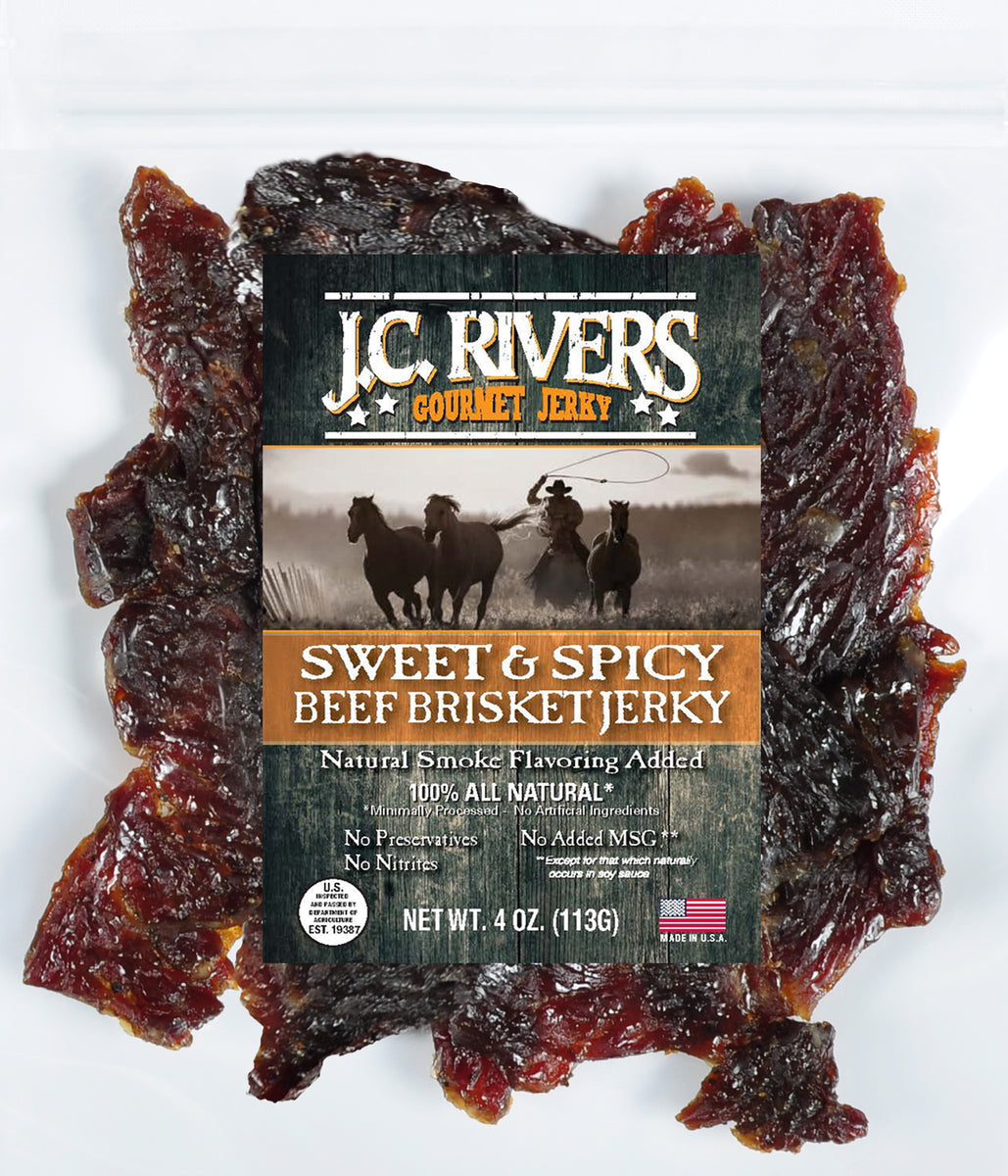 Sweet And Spicy Beef Brisket Jerky Jc Rivers 0295