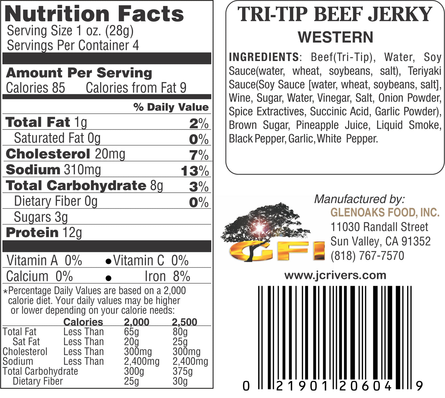 Western Beef Tri-Tip Jerky